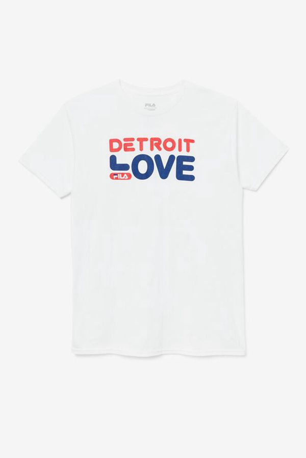 Fila Tričká Panske Biele - Detroit Love Vypredaj - Slovakia 04125-ZYOB